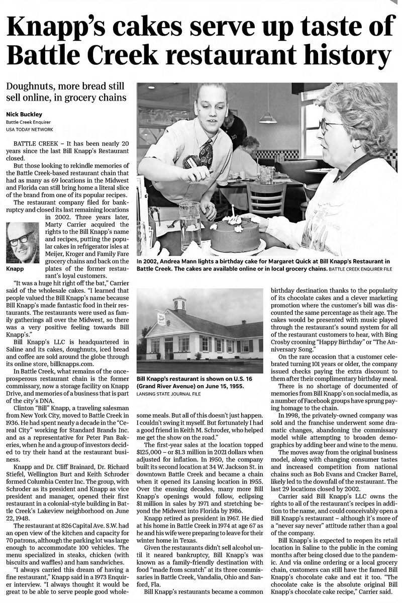 Bill Knapps - Nov 28 2021 Article (newer photo)